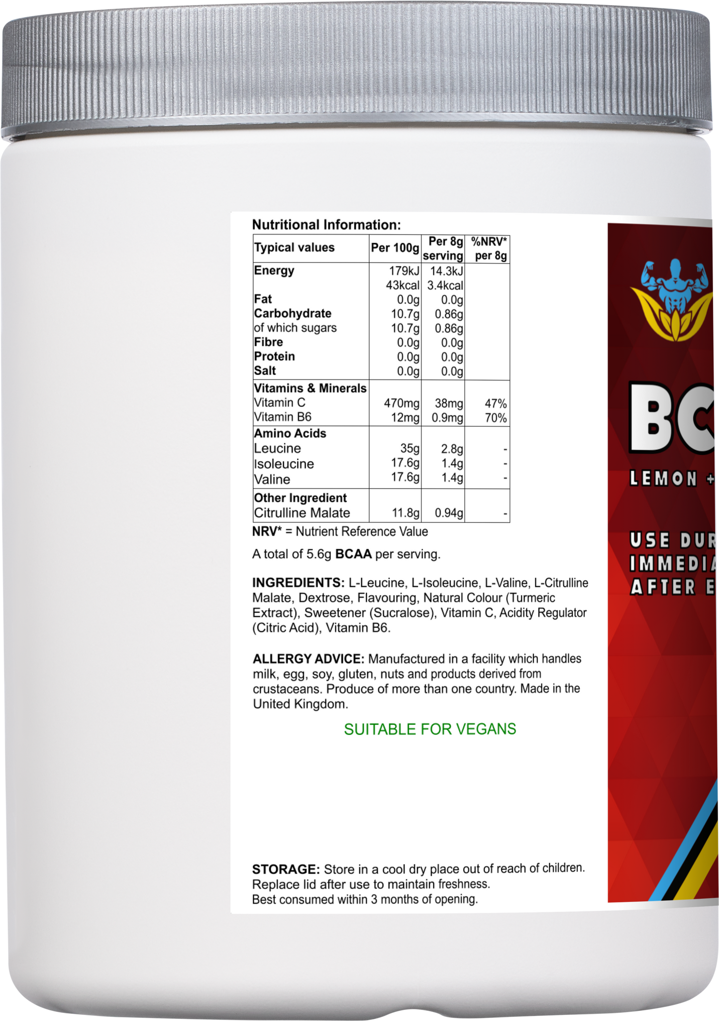 BCAA (Lemon and Lime Flavour)