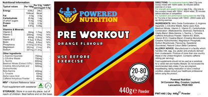 Pre Workout (Orange Flavour)
