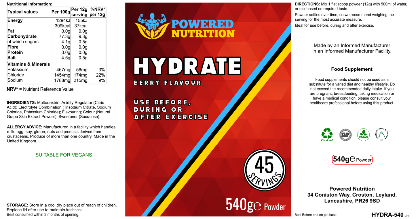 Hydrate (Berry Flavoured Electrolytes)