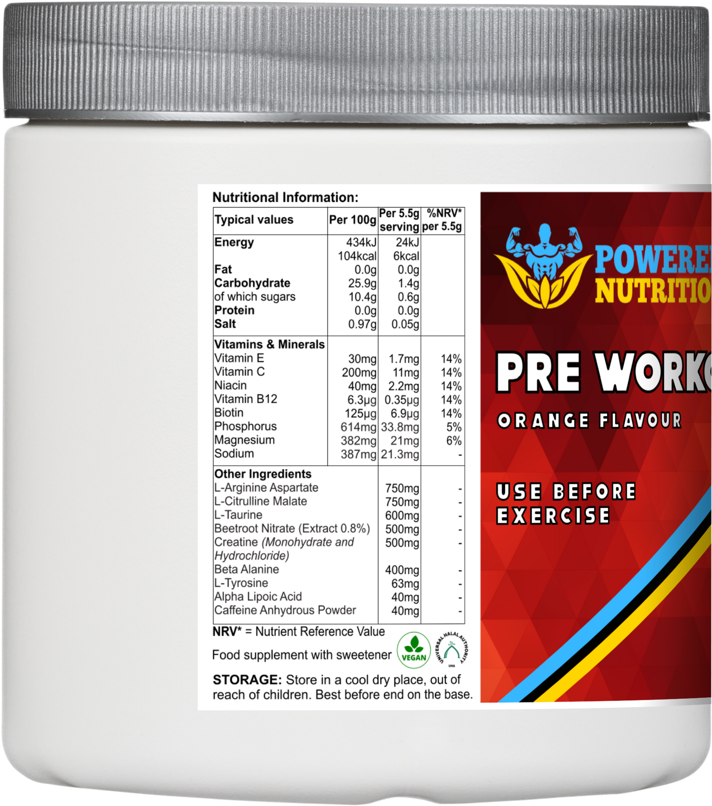 Pre Workout (Orange Flavour)