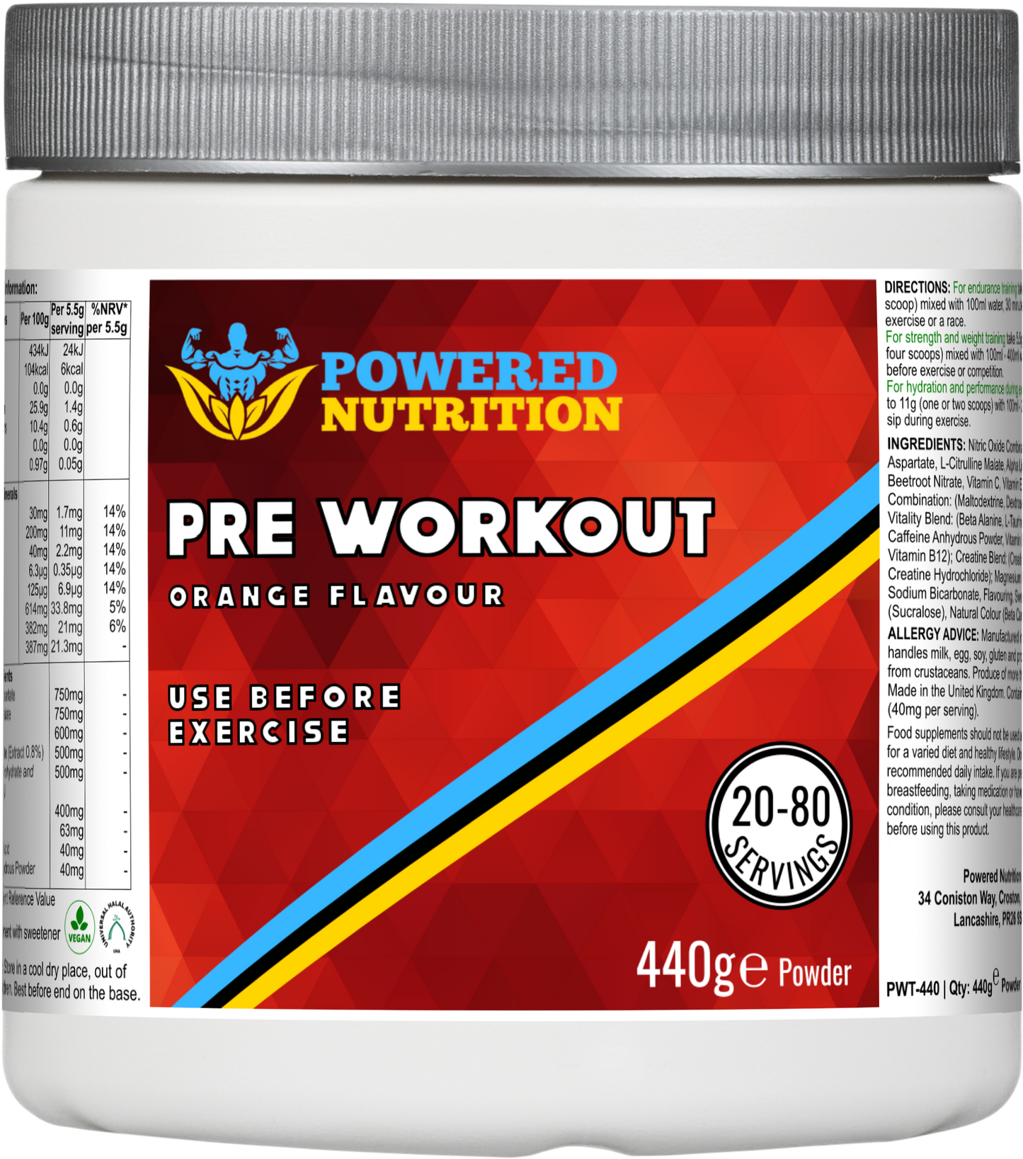 Pre Workout (Orange Flavour)